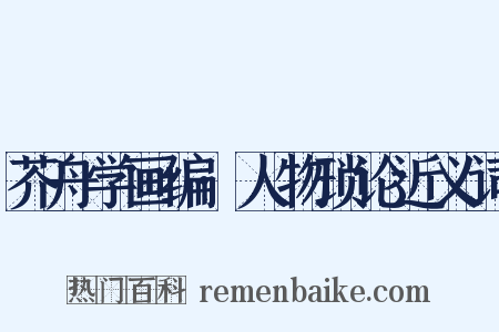 芥舟学画编·人物琐论近义词是什么意思的图片